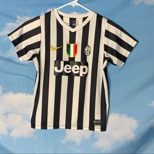 Nike- Black & White Striped Jersey size XLarge